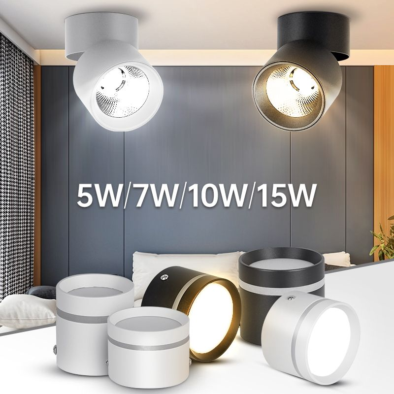 Simple Trimless Surface Mounted Highlight 5W 10W 15W Light Led Cob Downlight Adjust Down Lights Design/Led Downlight/Downlight