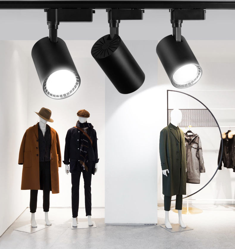 Modern High Quality 20w Cob Led Track Light Tri Color Dimmable Light/Supplier Led Cob Color Adjustable Track Light/Track Lights