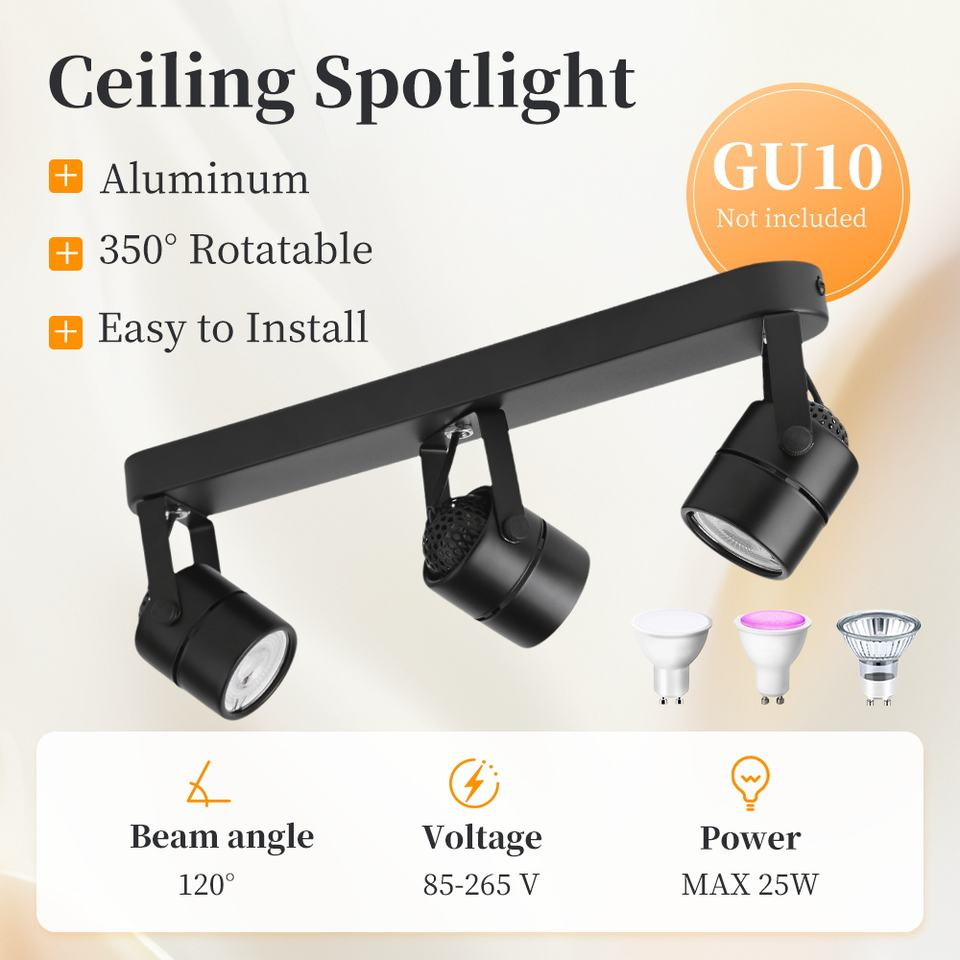 Modern Aluminum Ceiling Spot Light Wall Mounted Wide Voltage Led Ceiling Spotlights/Gu10 Spotlights/Indoor Downlights