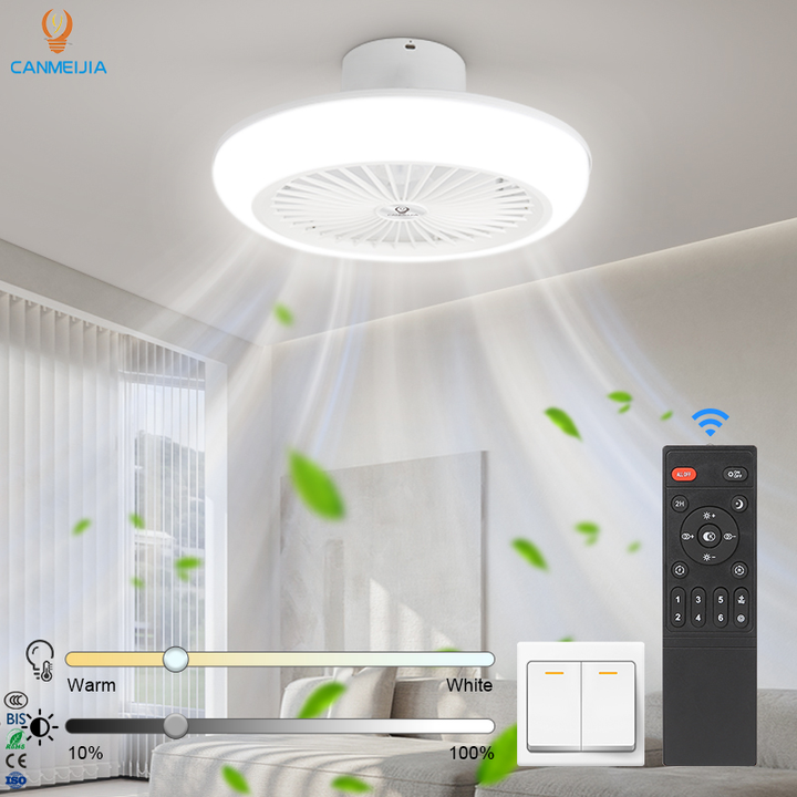 CANMEIJIA Indoor House Best Ceiling Fan Light RGB+Intelligent Dimming Ceiling Fans With Led Light/Smart Ceiling Fan/Ceiling Fan