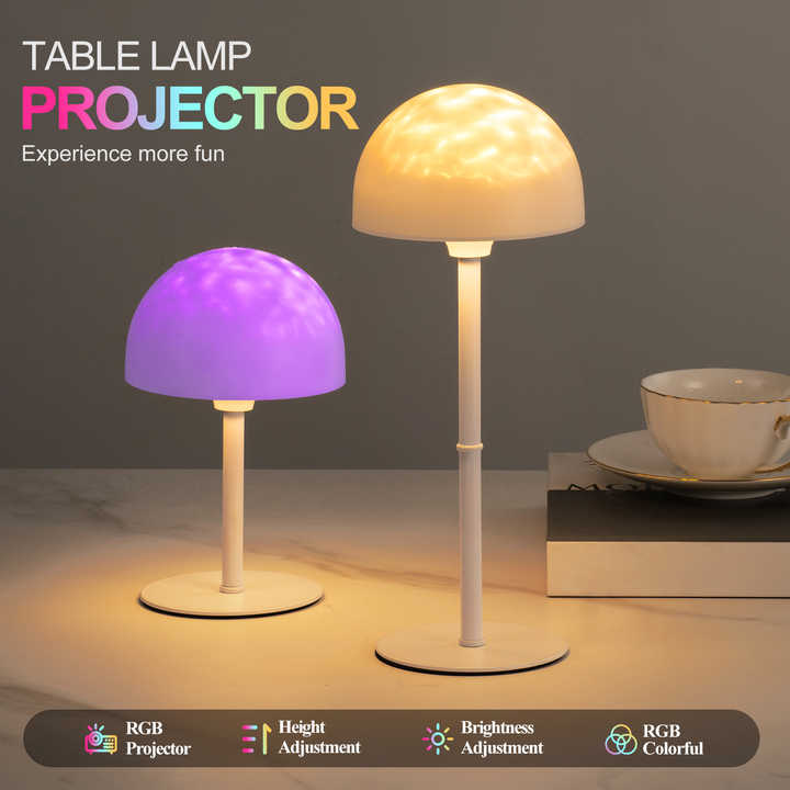 Modern Home Decor USB Rechargeable Height Adjustable Desk Lamp RGB Touch Table Lamp Bedroom Bedside LED Night Lights