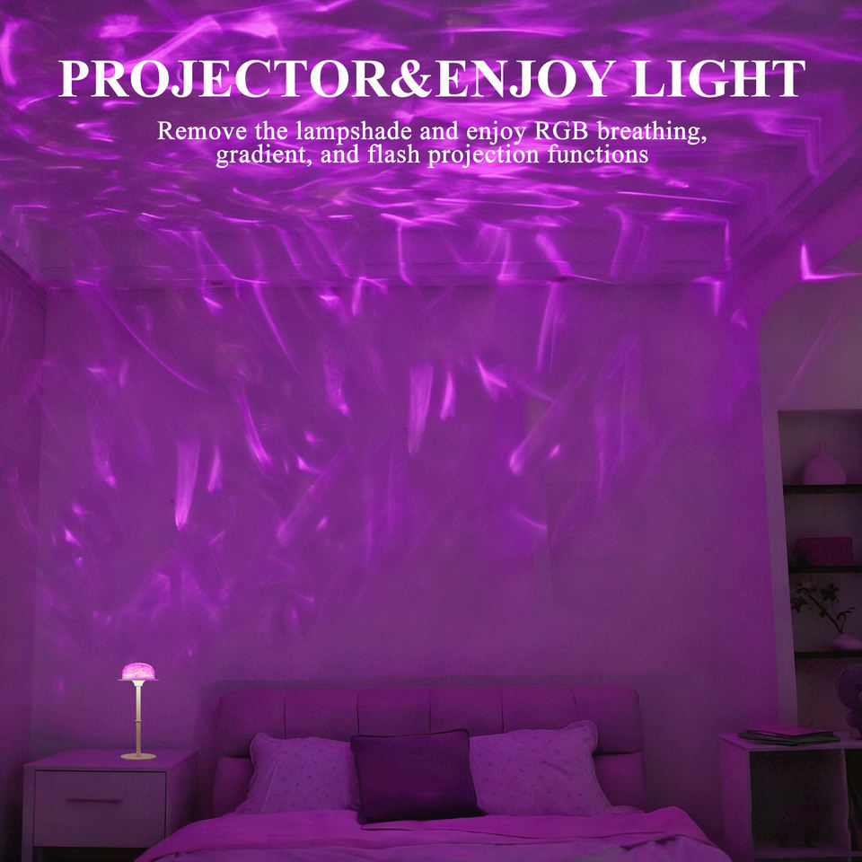 Modern Home Decor USB Rechargeable Height Adjustable Desk Lamp RGB Touch Table Lamp Bedroom Bedside LED Night Lights