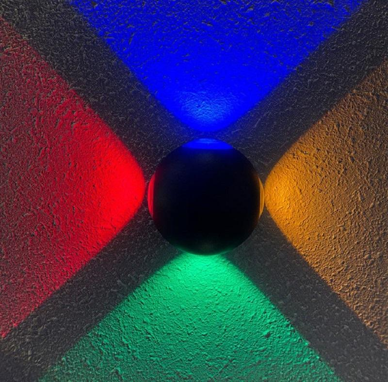 Hagood 12W Hot Sale Round Ball Shape Waterproof IP65 Led Wall Light Indoor Outdoor Wall Yard Garden Home Light Decoration