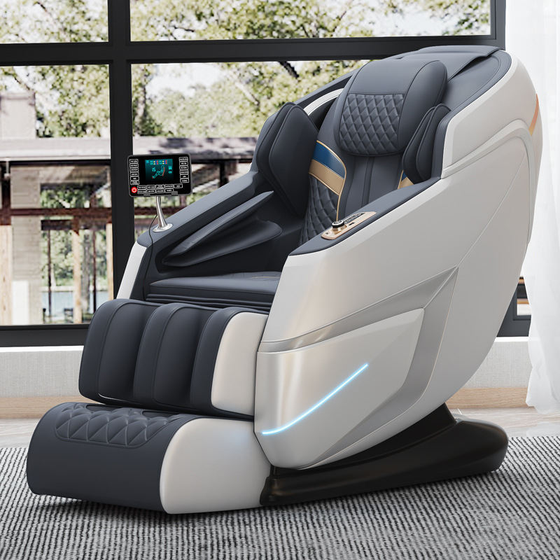 Luxury 4D Foot Bath Massage Chair Full Body Zero Gravity Model Adjustable Electric Sofa with PU Leather Material