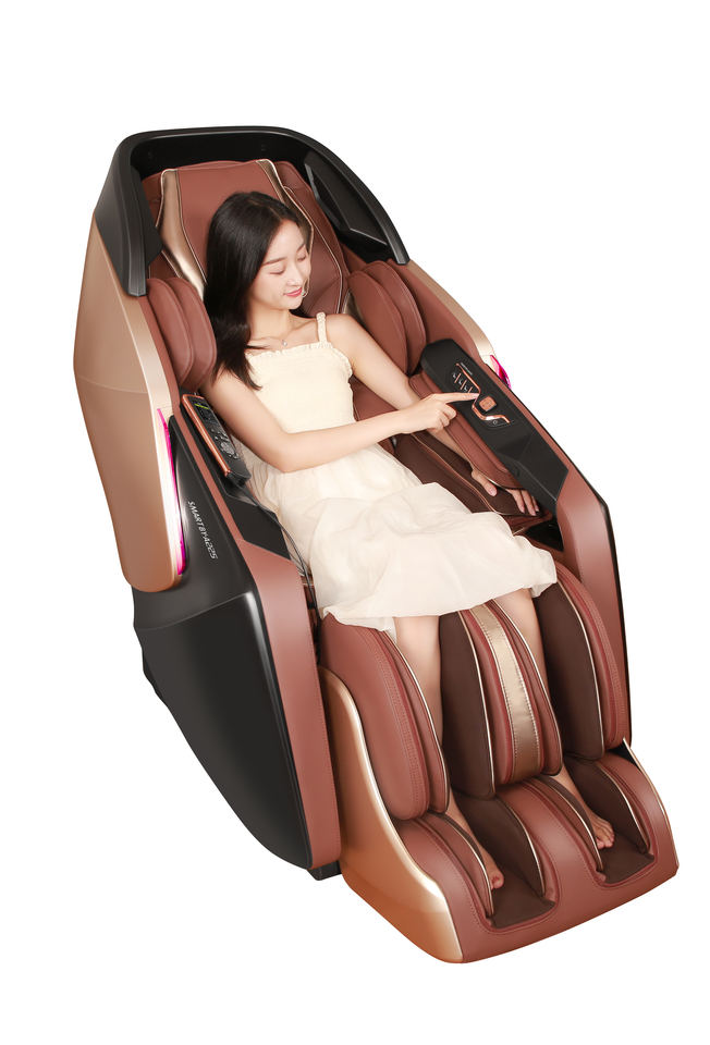 Advance Living Room Leather Body Shoulder Massage Chair 4D Rolling System Music Real Relax Massage Chair