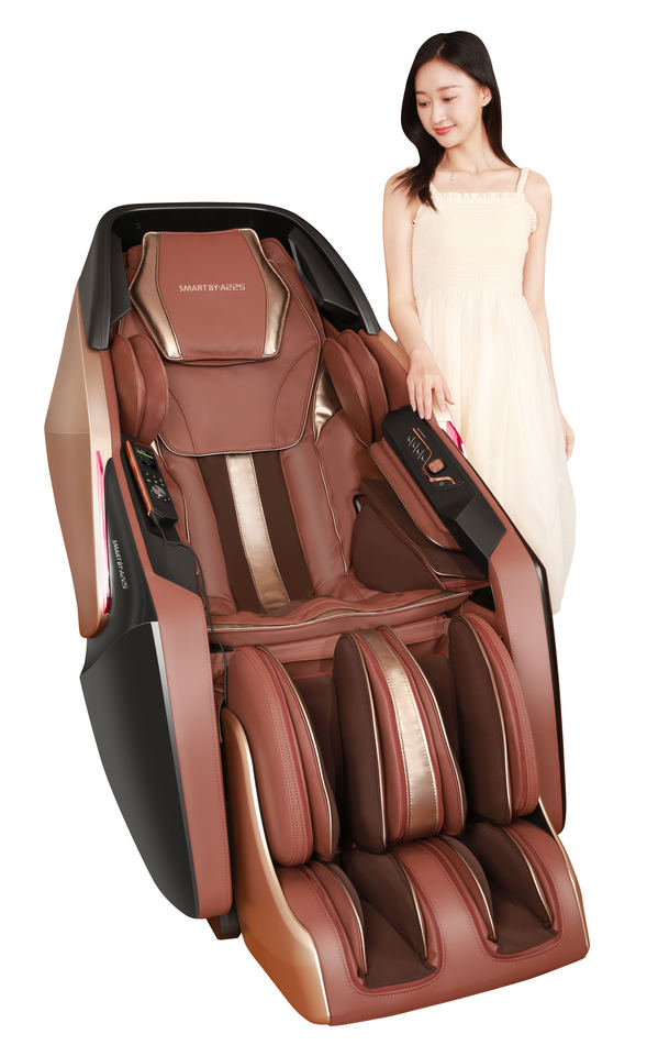 Advance Living Room Leather Body Shoulder Massage Chair 4D Rolling System Music Real Relax Massage Chair