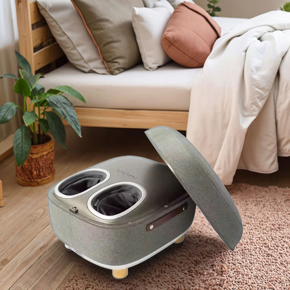 Health Care Portable Shiatsu Pedicure Vibrating Infrared Physiotherapy Light Relaxing Multifunction Foot Spa Bath Massage