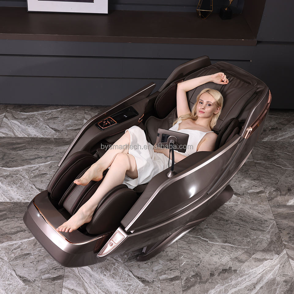 Factory Original Biggest Luxury 4D 5D Full Body Simulation Human Adjustable Intelligent Massage Chair Foot Shiatsu Kneading