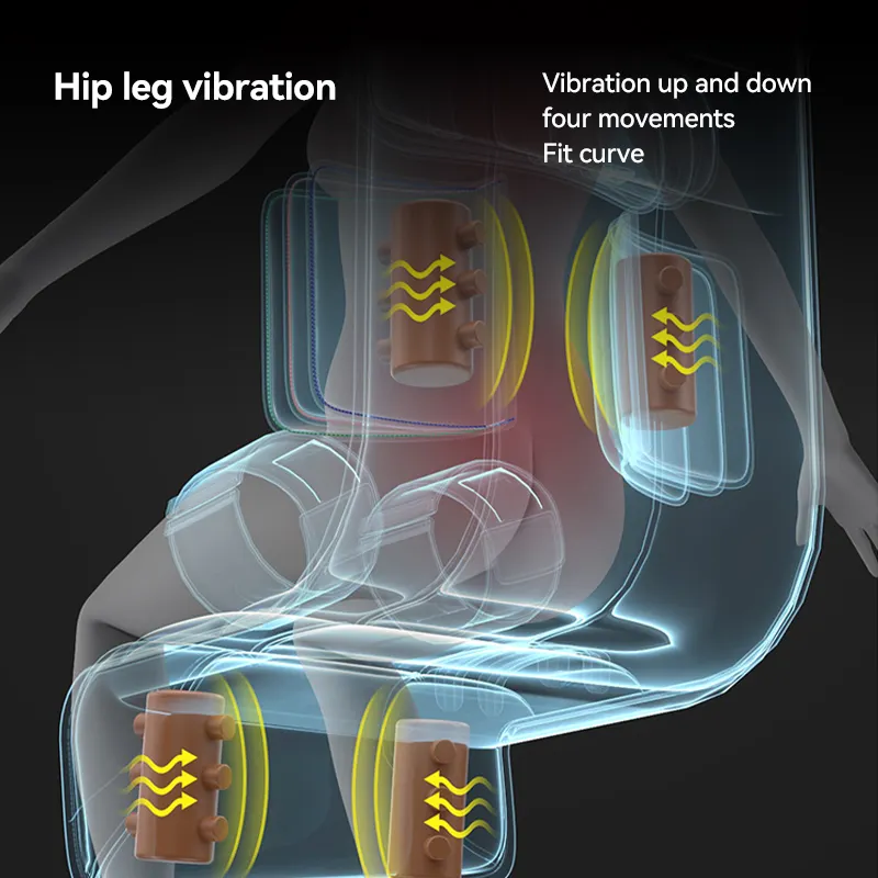 Phenitech Full Body Massage Mat with Airbags Stretching & Heating, 3D Lumbar Traction Back Massager Pad, Massager Mattress