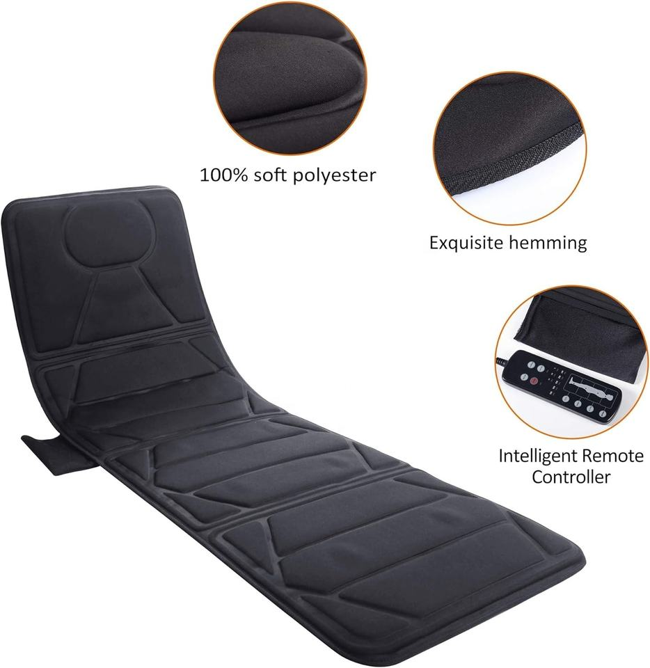 Electric Vibration Massage Mattress Portable Foldable Health Care Massage Cushion