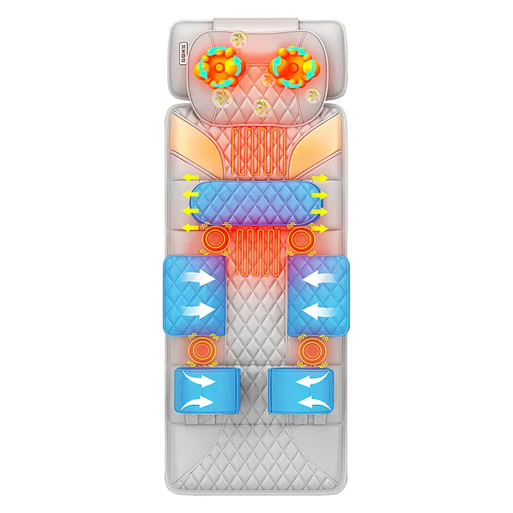 Phenitech Stretching Massager Mat for Back, Neck, and Body Pain Relief with Soothing Heat | Workout, Yoga, Exercise