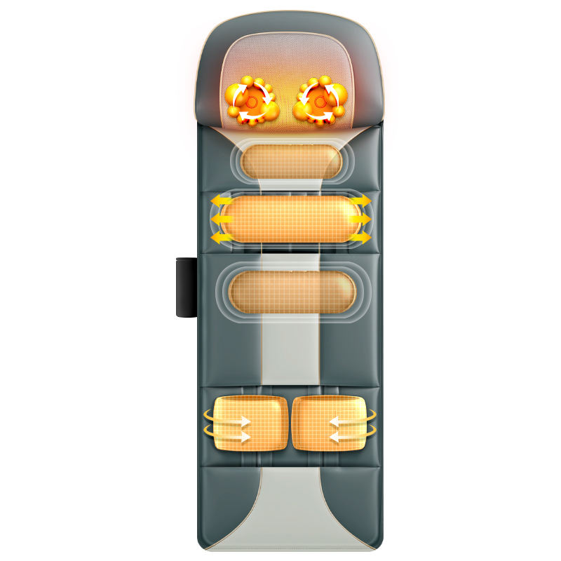 Phenitech Stretching Massager Mat for Back, Neck, and Body Pain Relief with Soothing Heat | Workout, Yoga, Exercise