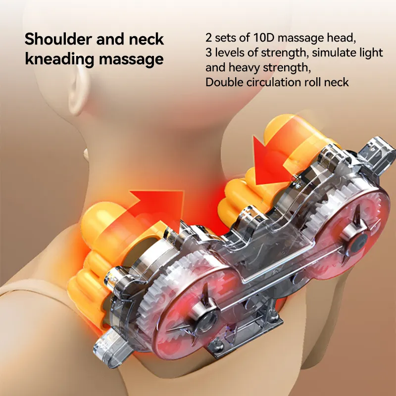 Phenitech Massage Mats,Full Body Massage Mat with Airbags Stretching & Heating,3D Lumbar Traction,Back Massager with Heat