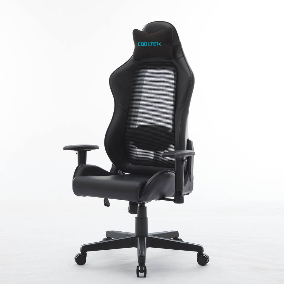 Wholesale Racing Style Black Pu Leather Swivel Computer Chair Ergonomic PC Gaming Chair Custom