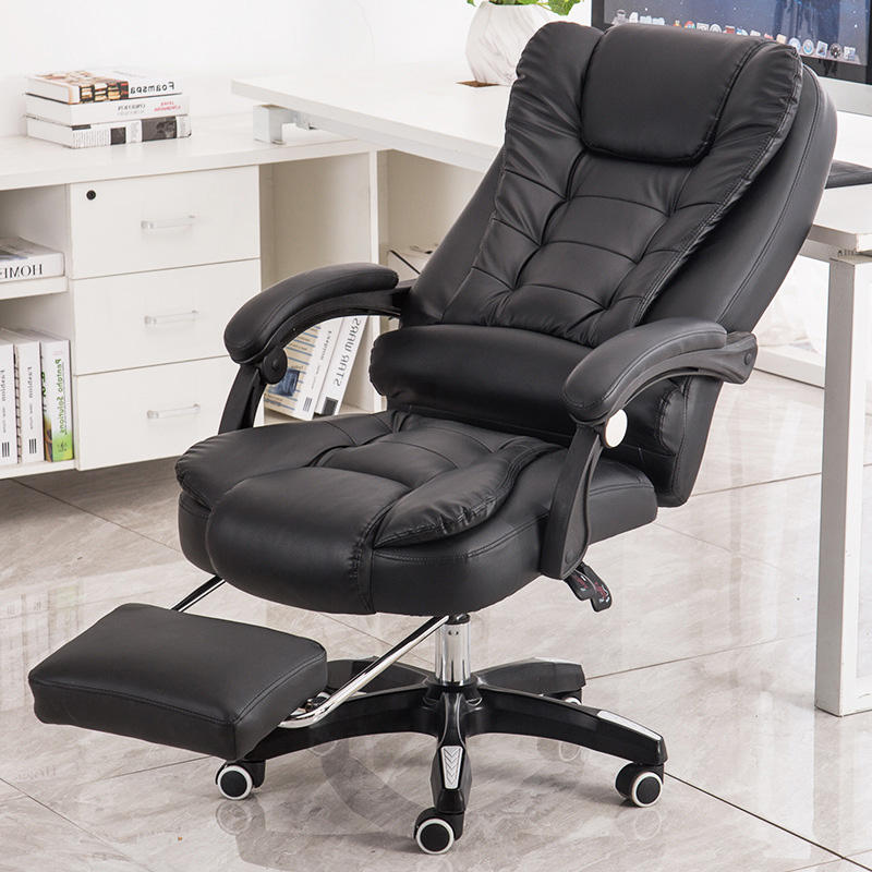 Breathable Pink Leather Conference Chair High Back Reclining Luxury Office Chair Executive with Armrest