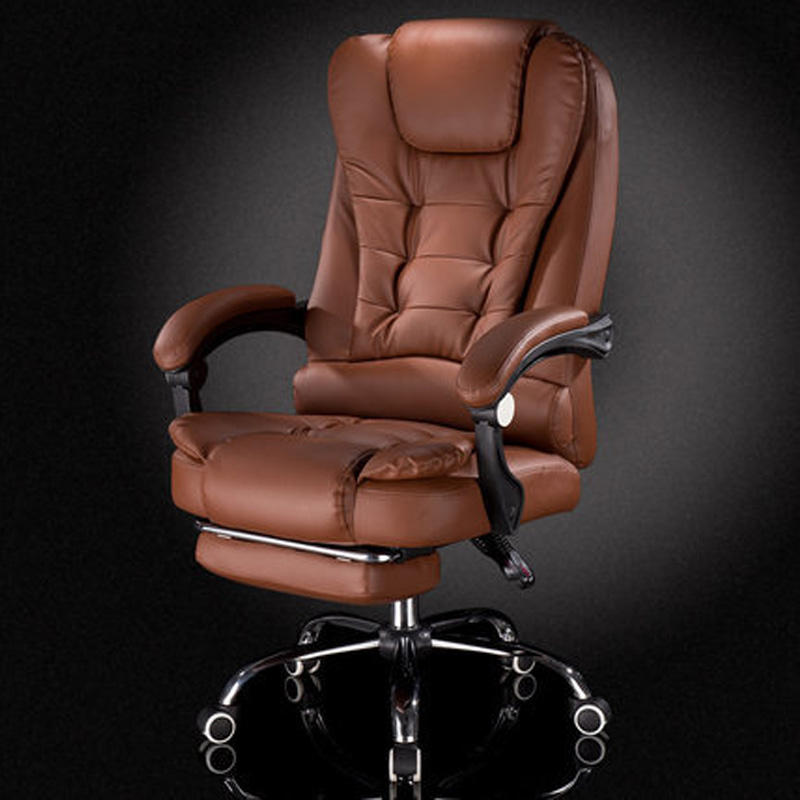 Breathable Pink Leather Conference Chair High Back Reclining Luxury Office Chair Executive with Armrest