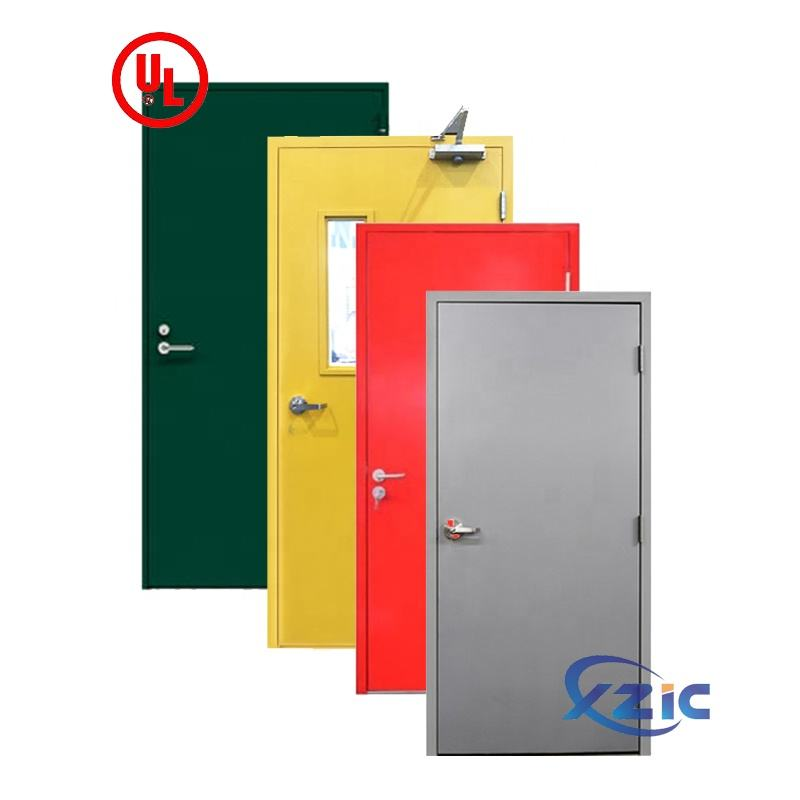 UL Certified Commercial Double 3 Hours Fire Rated Steel Doors Exterior Fire Rated Metal Door Fireproof Exterior Steel Doors