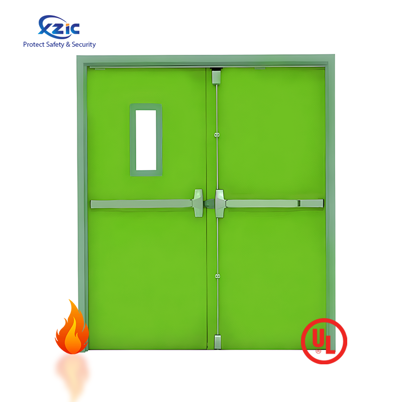 Interior Commercial Fire Resistance Fire Rated Steel Doors Wholesale Door for Hotel