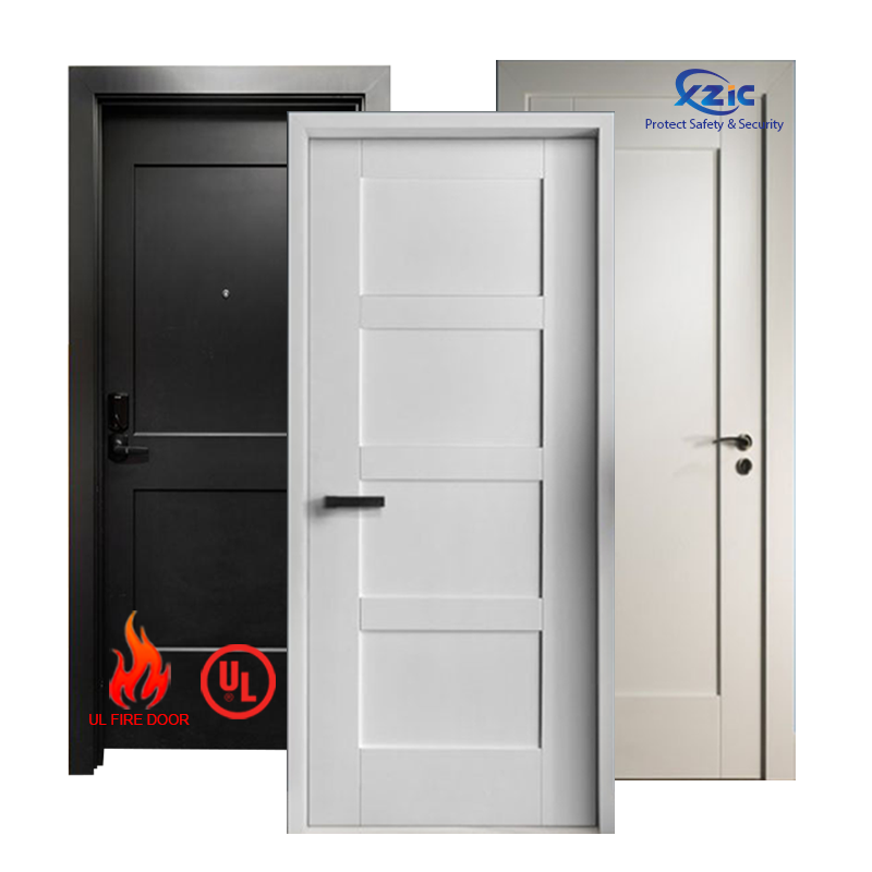 Modern Style Fire Rated Interior Doors Solid Interior Wooden Shaker Door