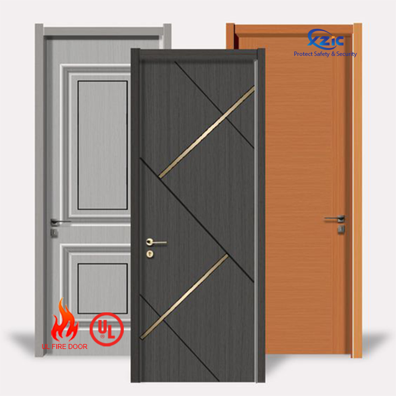 Modern Style Fire Rated Interior Doors Solid Interior Wooden Shaker Door