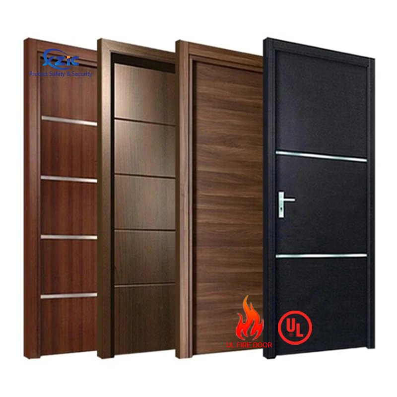 Modern Style Fire Rated Interior Doors Solid Interior Wooden Shaker Door