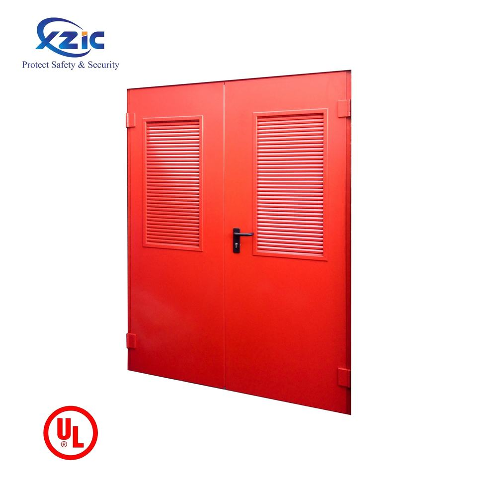 Fire Resistant Metal Door UL Approved Hotel 1 Hour Steel Fire Door