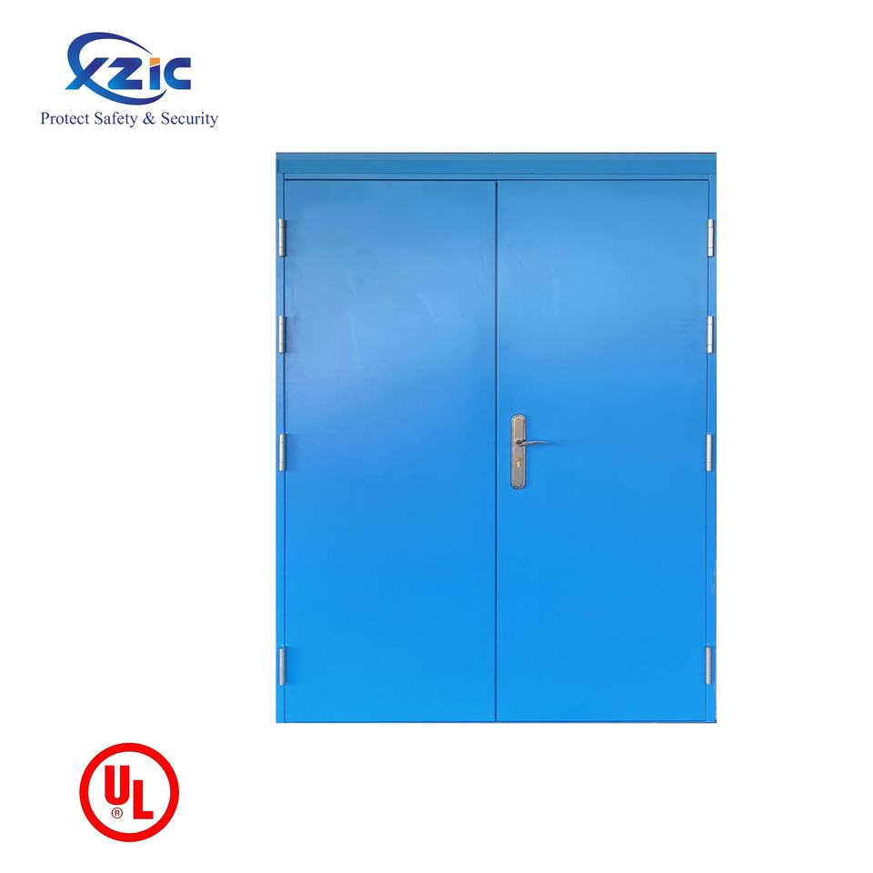 Fire Resistant Metal Door UL Approved Hotel 1 Hour Steel Fire Door