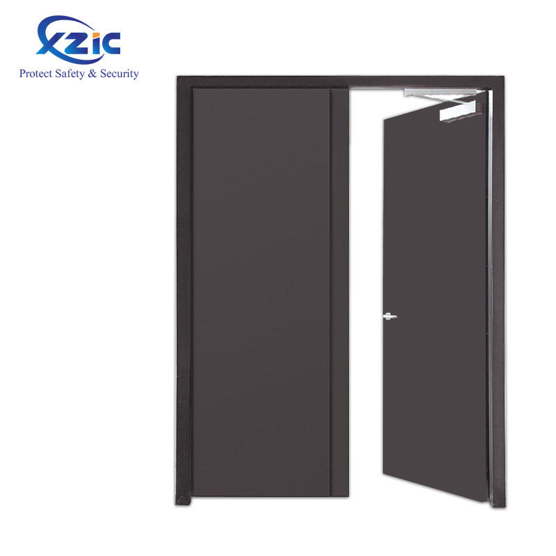 Acoustic Steel KTV Movie Theater Door With Pressed Galvanized Steel Metal Door Frame and Jamb