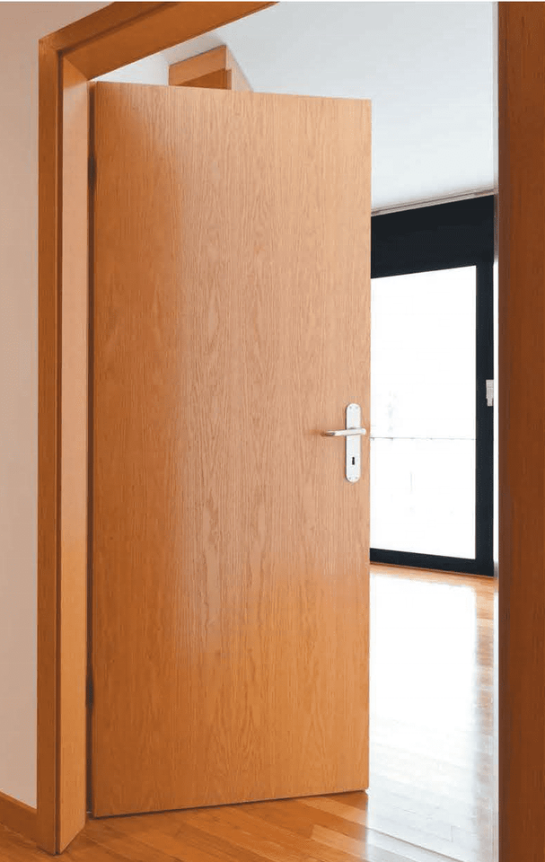 Hotel Room Wood Doors Soundproof Wooden Fire Door Modern Fire Rated Interior Doors