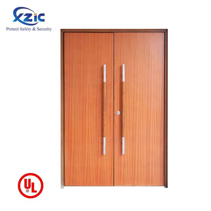 Hotel Room Wood Doors Soundproof Wooden Fire Door Modern Fire Rated Interior Doors