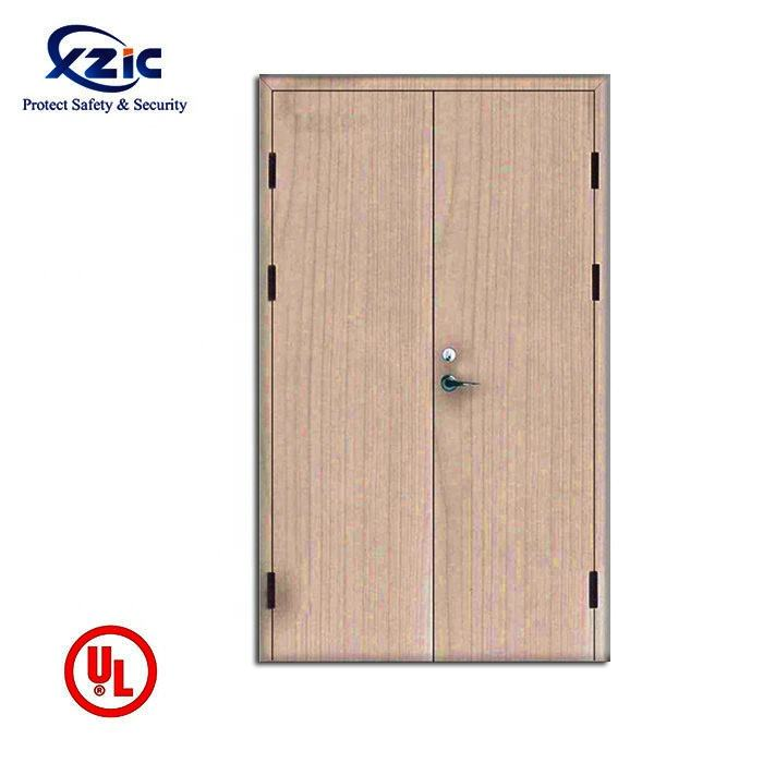 Hotel Room Wood Doors Soundproof Wooden Fire Door Modern Fire Rated Interior Doors