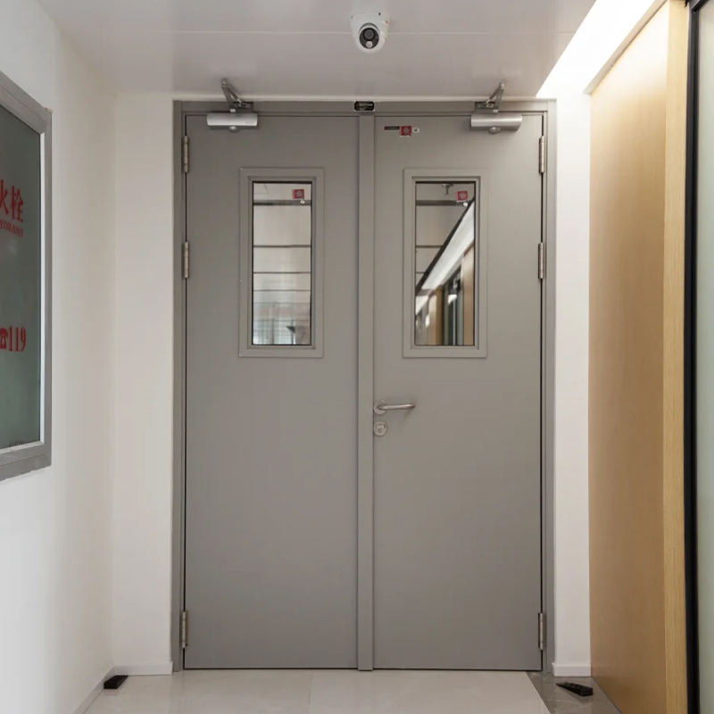 AIS Customized Quality Modern Steel Fire Door Exit Door Interior Office Building Commercial Swing Door