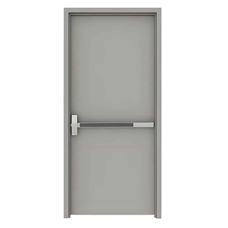 Modern 1.5 Hour Fireproof Steel Doors for Office Building Interior Fire Prevention Finished Surface Polymer Doors