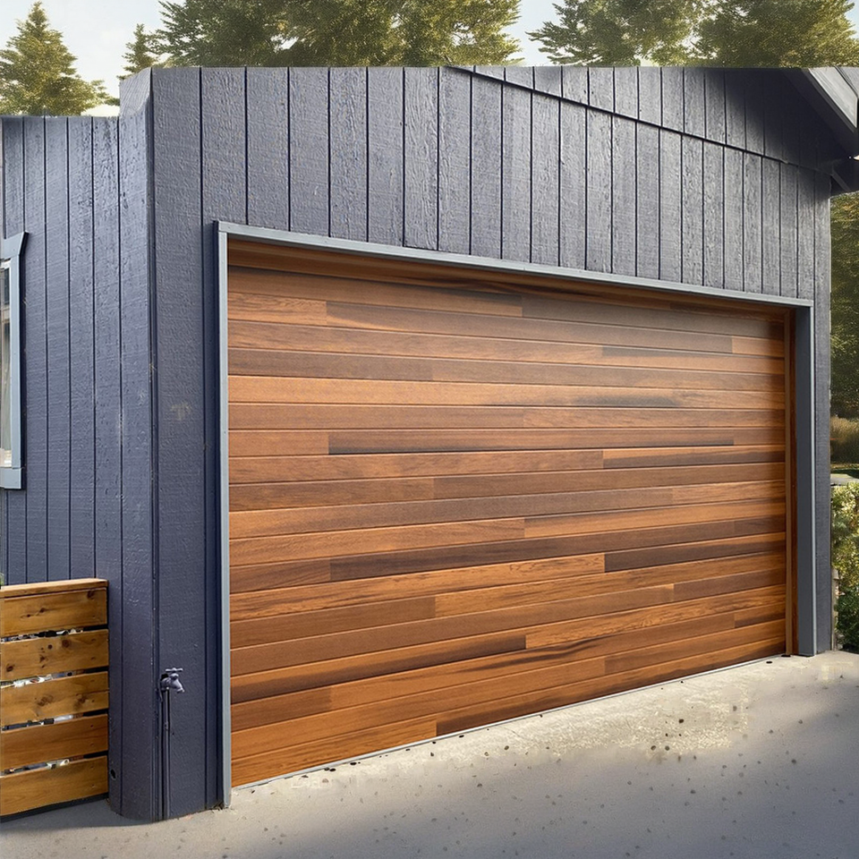 2025 Manufacturer's High Quality Industrial Automated Sectional Lifting Garage Doors Waterproof Fiberglass Steel Overhead Design