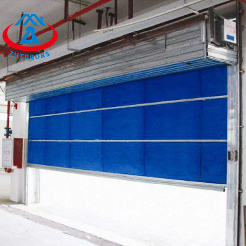 ZHTDOORS Honest Seller Car Parking 12v Fire Protective Curtain Vertical Roller Shutter Sliding Door for Thailand