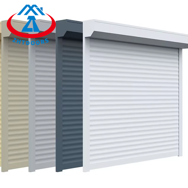 ZHTDOORS Ready to Ship Electric and Manual Roller Shutter Windows and Doors for Insulation and Security