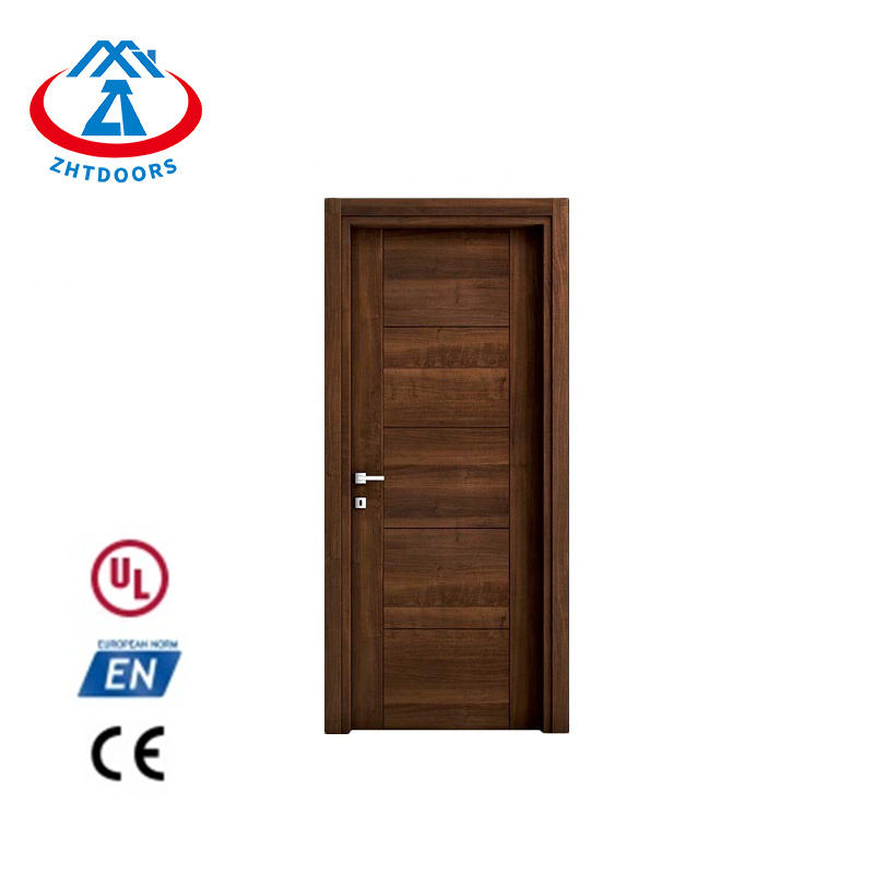 ZHTDOORS Market Price GB Certificate Single Leaf Firehouse Bay Fire Rated Safety Wooden Doors Price 90 Minute