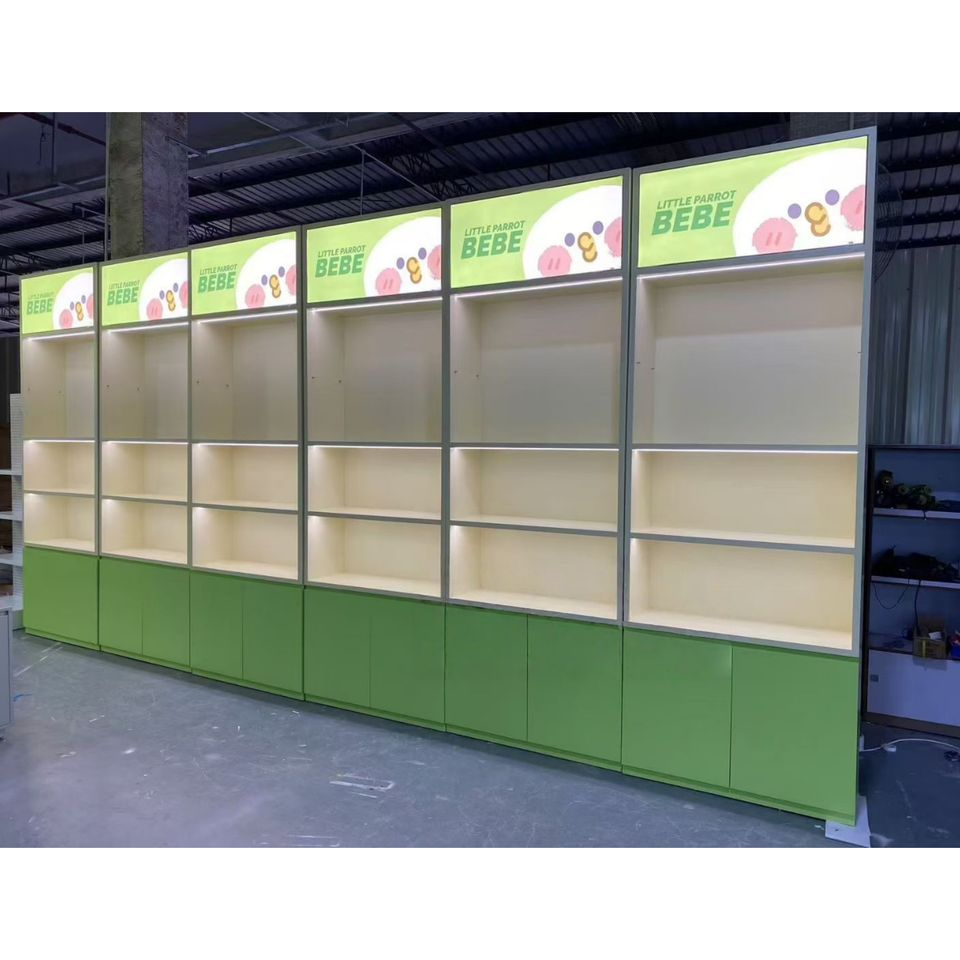 Modern Shop Retail Furniture - LED Lighting Glass Wood Display Showcase for Anime Figure, Sneaker & Comic Book Store