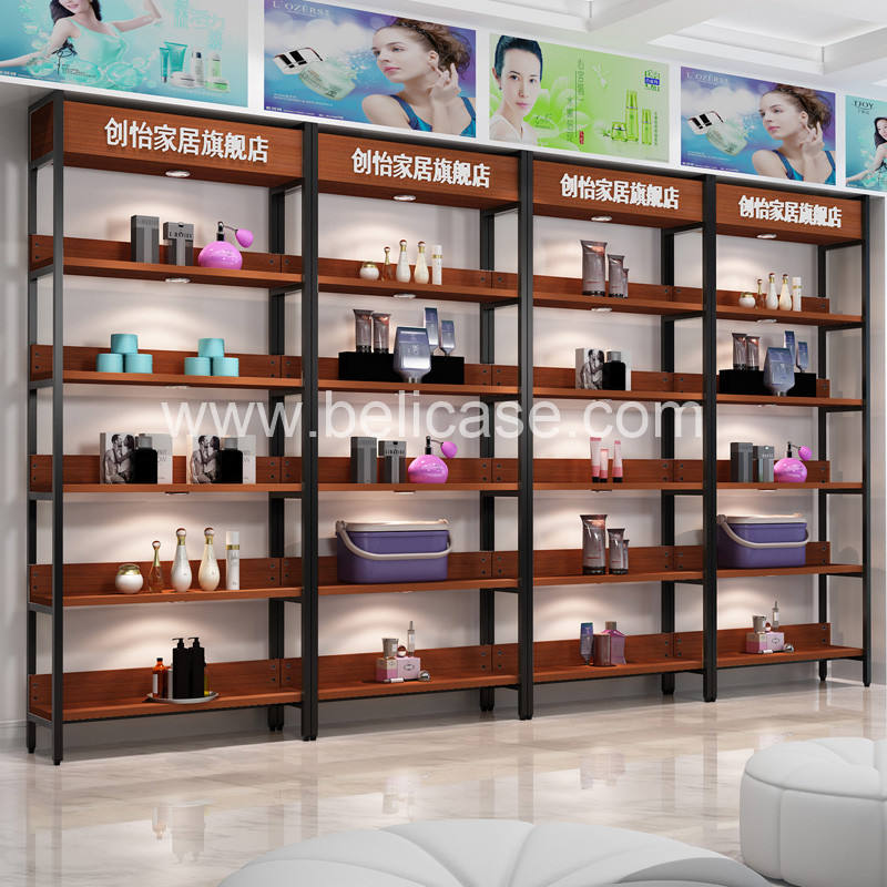 High Quality Led Shelves Retail Metal Shelf Multi-layer Wall Shelf for Retail Store