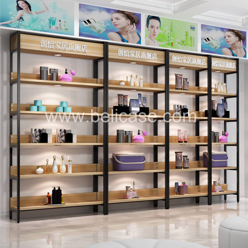 High Quality Led Shelves Retail Metal Shelf Multi-layer Wall Shelf for Retail Store