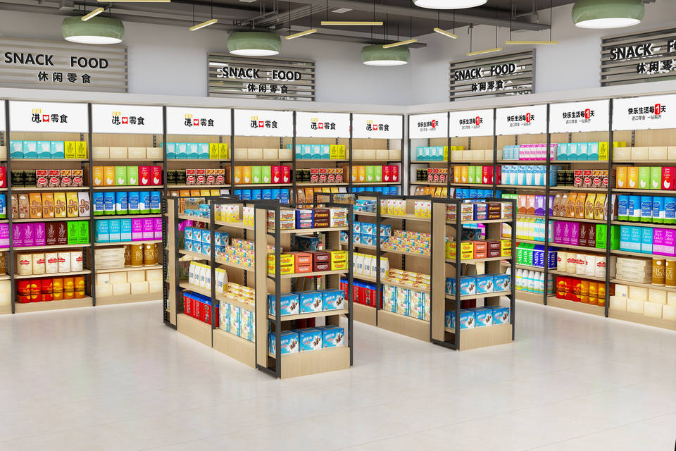 Cheap Supermarket Display Shelf Rack Retail Store Shelves Racks Shop Gondola Wall Shelving Unit Store Furniture