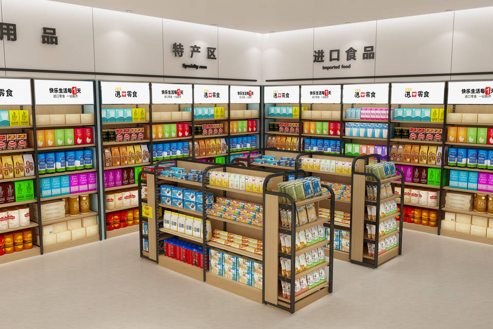 Cheap Supermarket Display Shelf Rack Retail Store Shelves Racks Shop Gondola Wall Shelving Unit Store Furniture