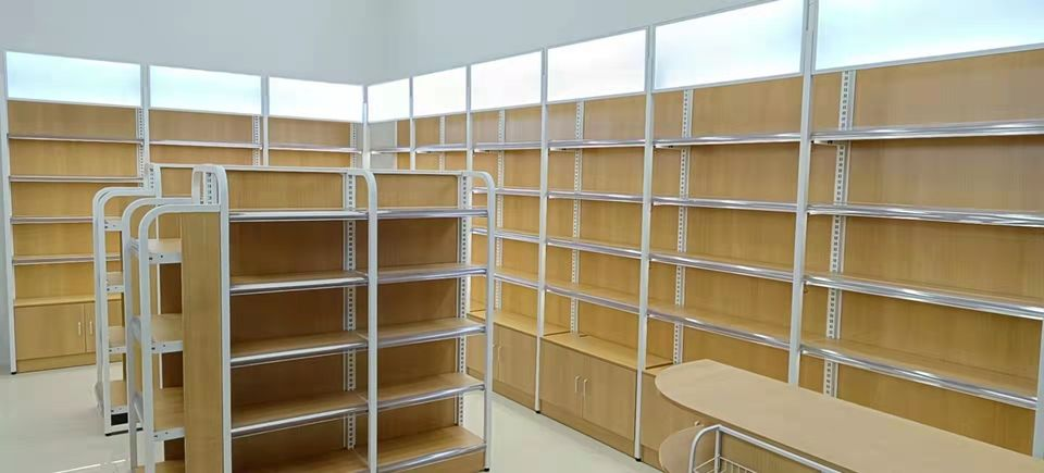 Cheap Supermarket Display Shelf Rack Retail Store Shelves Racks Shop Gondola Wall Shelving Unit Store Furniture