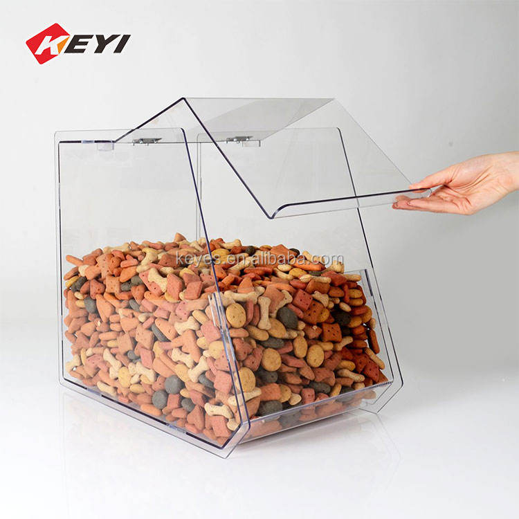 KEYI KY-W029 Hot Sell Clear Strong Acrylic Modern Display Stand Table Top Candies Box