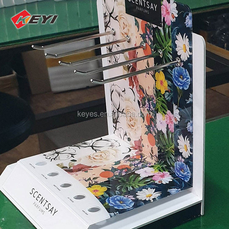 Customized Countertop Fancy Acrylic Lip Gloss Stands Lipgloss Display Stand for Lipstick Display Racks