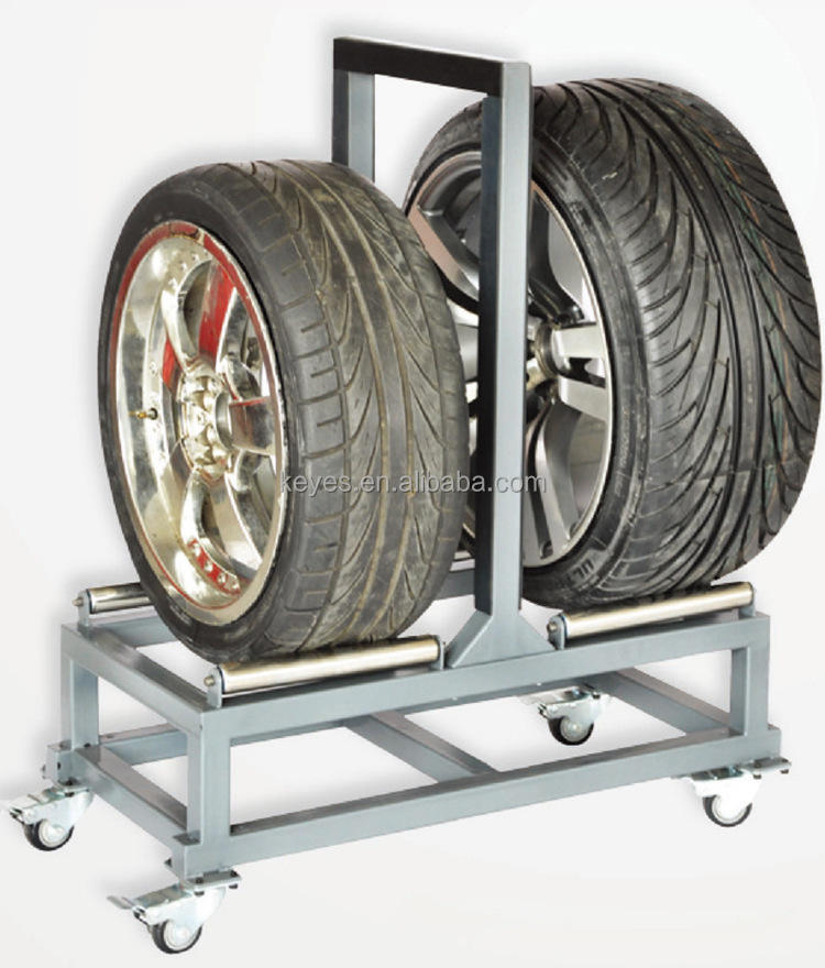 KEYI KYQCLT002 Heavy Duty Car & Truck Tire Display Rack Warehouse Metal Racking Storage System for Tire Display Stand
