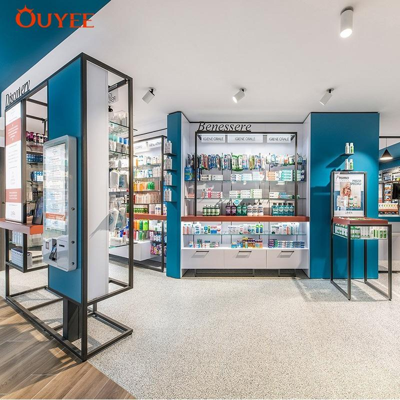 Furniture Farmacia Modern Medical Store Counter Retail Pharmacy Furniture Shop Interior Design