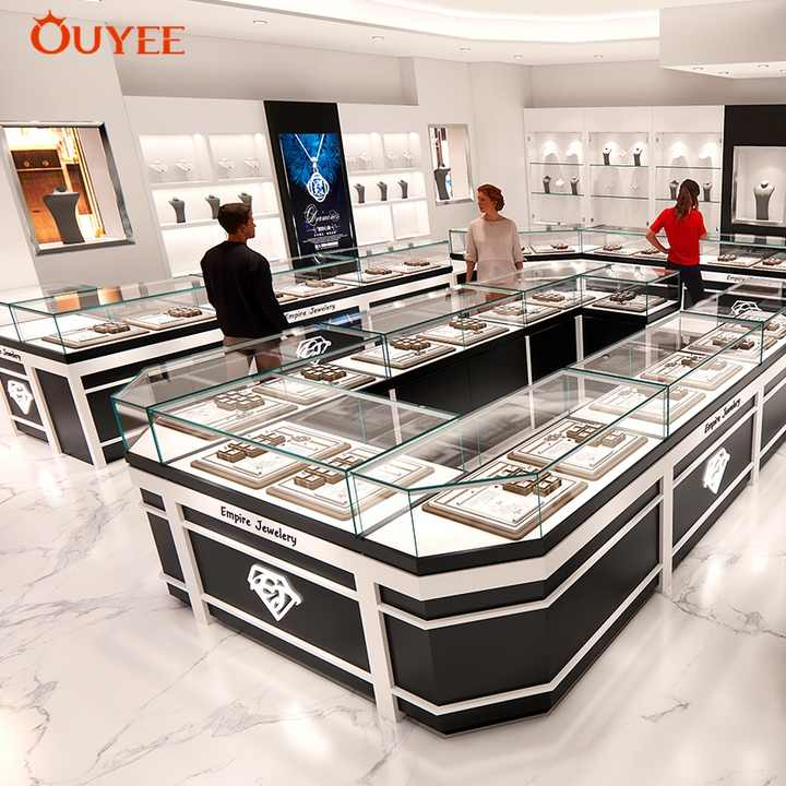 Fashion Gold Jewellery Display Counter for Jewelry Shop Interior Design