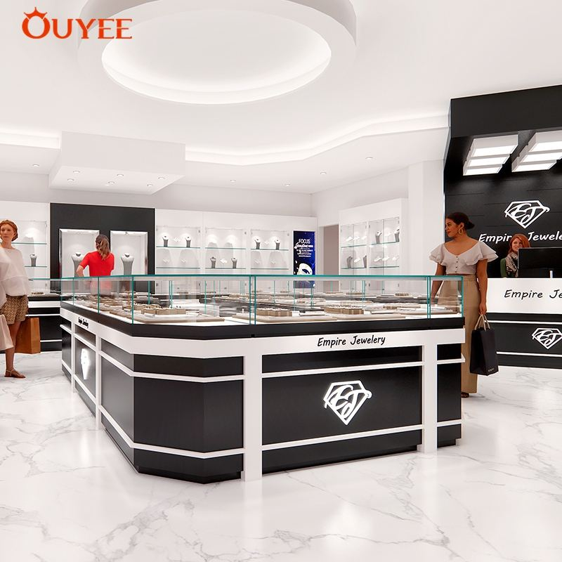 Fashion Gold Jewellery Display Counter for Jewelry Shop Interior Design