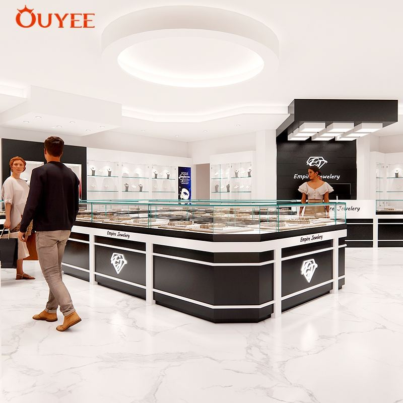 Fashion Gold Jewellery Display Counter for Jewelry Shop Interior Design